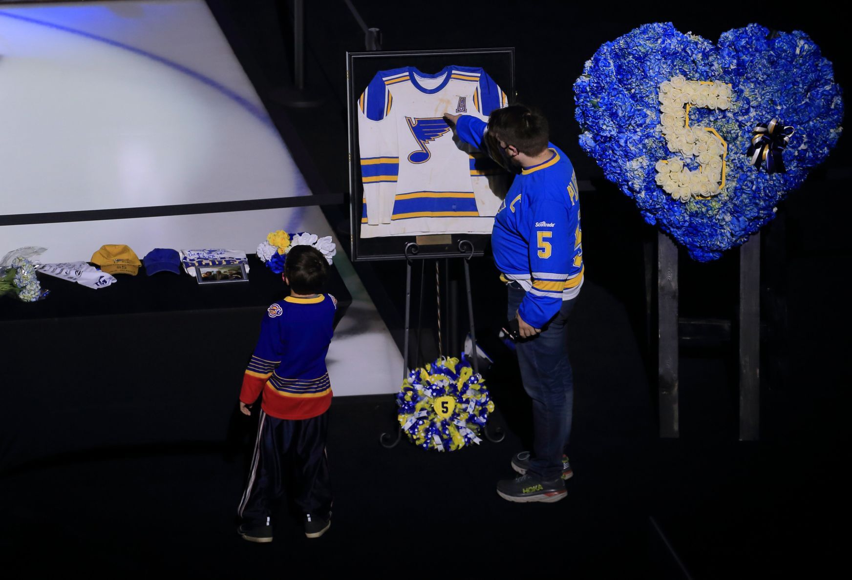 Memorial for Bobby Plager at the Enterprise Center
